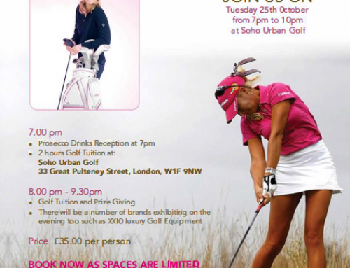 Tickets going fast for the next Golf in the City event on 25th of October